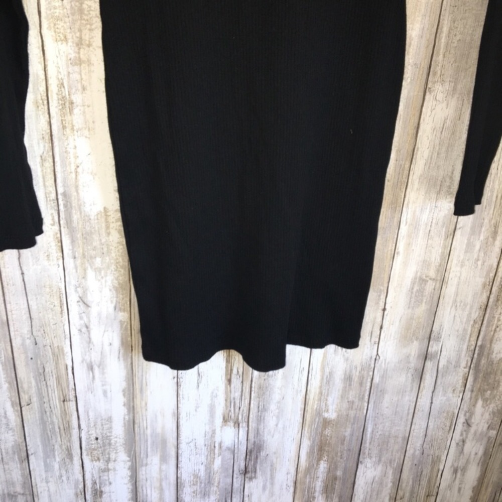 NWT Wild Fable Black Leopard Fitted Dress - Picture 3 of 5